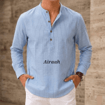Men's Cotton Kurta ( Sky Blue Step )