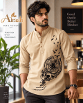 Premium Quality Cotton Katuwa Print 03 ( Beige print watch )