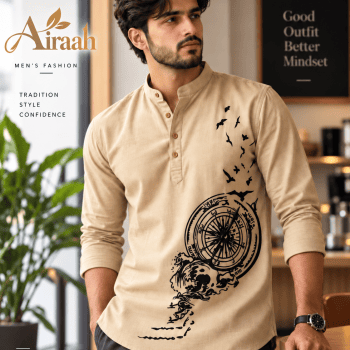 Premium Quality Cotton Katuwa Print 03 ( Beige print watch )