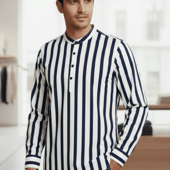 Men's Cotton Kurta (big step) Full Sleeve