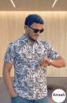 Casual summer half sleeve printed shirt.
